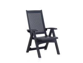 Sillon posiciones resina metal antracita