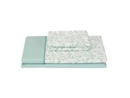  - Jogo de Lençóis PIKOLIN HOME (90x190/200cm - Verde - Algodão)
