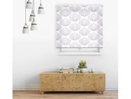 Estore de Rolo HAPPYSTOR Acacia Impressão Digital Gostar Hueso-Morado 130x250 cm