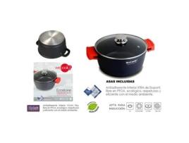 Wecook cazuela alta 20 cm+tapa ecostone alum.fundido 5 mm 10022