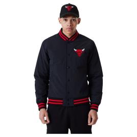 New Era Team Logo Chicago Bulls Bomber Jacket Preto S Homem