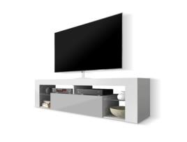 Móvel de TV TV SELSEY Bianko Branco, Cinzento (140 x 50.5 x 35)