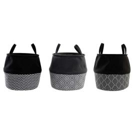 Cesto de Roupa Suja Dkd Home Decor Estampado Poli.