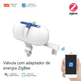 Válvula Zigbee Com Adaptador de Energia