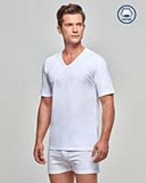 V-neck T-shirt Pure Cotton