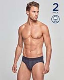 2 Pack Briefs Cotton Stretch