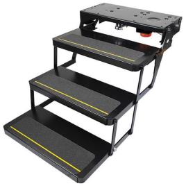 Kwikee Products Co 25 Series Triple Automatic Electric Step Prateado