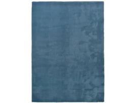 Alfombra lisa tacto suave - ATTICGO - Kristel - Azul, 160X230 cm