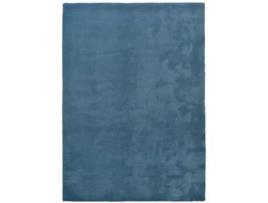 Alfombra lisa tacto suave - ATTICGO - Kristel - Azul, 190X290 cm