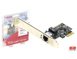 Placa rede Longshine PCI-E  10/100/1000Mbps gigabit c/baixo perfil Placa de rede Longshine Gigabit PCI-E com/sem baixo perfil