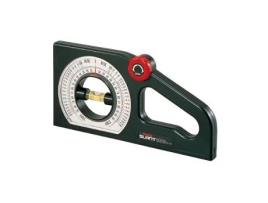 Medidor de angulos slant-100 tajima caja abs. burbuja rotativa, escala 130 .