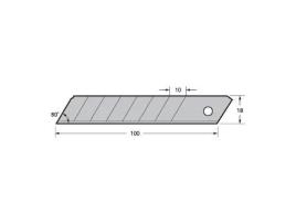 Cuchilla p/cutter 18mm (10und) tajima mod.lcb-50.