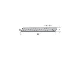 Cuchilla p/cutter 9mm (10und) tajima mod.lcb-30