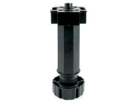Pata cocina octo regulable 85-110 negro  con teton expansible de 13mm. (caja 4)