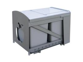 Modulo cubo basura ecológico extraible 2x16l incluye set de mecanizacion a la puerta
