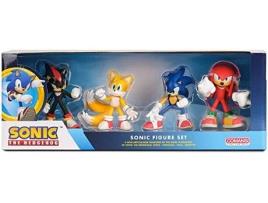 Conjunto 4 Figuras de Brincar COMANSI Sonic, Shadow, Knuckles & Tails