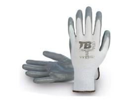 Guante poliester blanco palma nitrilo gris 700gp touch talla 7-10 t/guante talla l-9