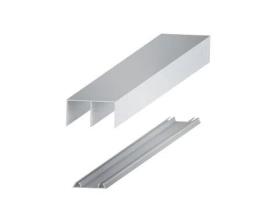 Kit guia aluminio lugano plata mate 2m sp10/16