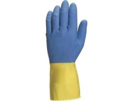 Guante 2 capas latex flocado bicolor talla s-xl t/guante talla m-8