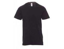 Camiseta algodon cuello redondo varios colores talla s-xxl talla xl color ropa color negro
