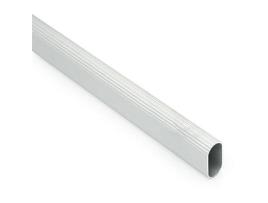 Tubo stor aluminio ovalado 28-15 3.95m plata mate (caja 4)
