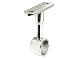 Soporte tubo redondo d20mm central niquel barra 19