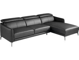 Sofá ANGEL CERDÁ S.L. 6041 (Preto - Madeira, Poliuretano - 283 x 194 x  75/94 cm)