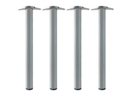 Juego de 4 patas modelo neiva para mesa 60ø h710 acabado gris metal