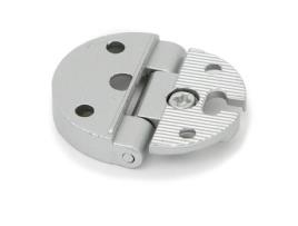 Bisagra canto 32 sin remate ocean oro viejo acabado cromo ral 9006