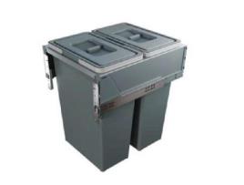 Cubo basura block 2.0 m450 2x35l. antrac