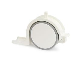 Rueda nido toscana blanco sp40 con freno para embutir. con freno.