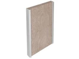 Perfil tirador aluminio capri 2,70 negro madera para madera, para espesor max.32mm