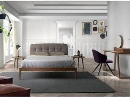  - Cama ANGEL CERDÁ 7013 (Nogueira, Cinzento - 162 x 217 x 98 cm)