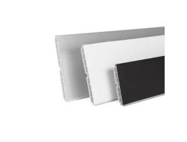 Zócalo pvc / aluminio modelo zesio para muebles de cocina 3,95m. acabados plata mate, blanco mate y negro mate acabado negro altura zócalo 100mm