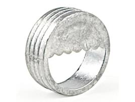 Soporte embutir cilindrico d30x12mm zincado