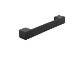 Titan tirador zamak acabado aluminio, blanco mate y negro mate distancia 160 acabado negro