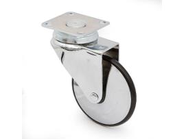 Rueda giratoria irony aro de goma ø75 h101 plástico metal