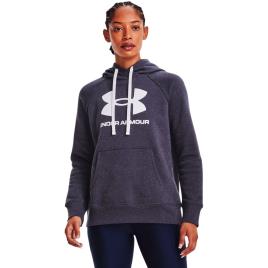 Under Armour Rival Fleece Logo Hoodie Preto L Mulher