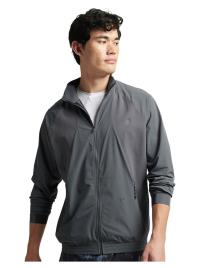 Superdry Stretch Woven Track Top Jacket Cinzento S Homem