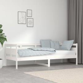  - vidaXL Sofá-cama 80x200 cm madeira de pinho maciça branco