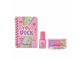 Martinelia Supergirl Notebook & Beauty Set Laca de Uñas + Agenda + Pal