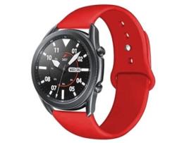 Pulseira bracelete silicone liquido Garmin vivoactive 4 Vermelho