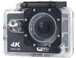 Action Cam KLACK 4K Preto (4K Ultra HD - Wi-Fi)