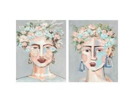 Tela Dkd Home Decor Bloemen Moderno (80 X 3,7 X 1.