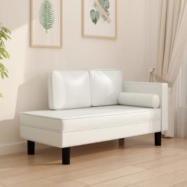 vidaXL Sofá-cama de 2 lugares couro artificial cor creme