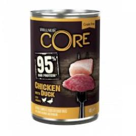 Wellness Core Frango y Pato lata para cães