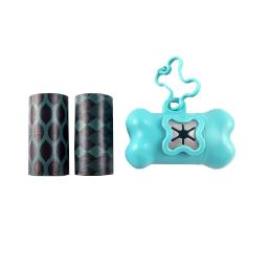 Nova Clean Pack Porta Sacos Azul + 60 Sacos para Cocó de cães