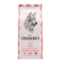Criadores ração salmão e arroz para cães