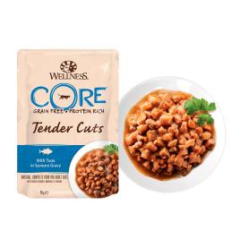 Wellness Core Tender Cuts atum saquetas para gatos