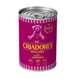 Criadores Adulto Grain Free peru com cenouras lata cães